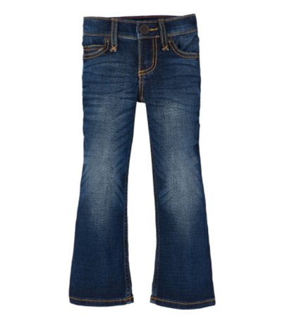 Girls Patch Boot Cut Jeans