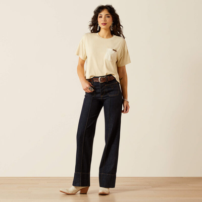 Ultra High Rise Wide Leg Utility Jean