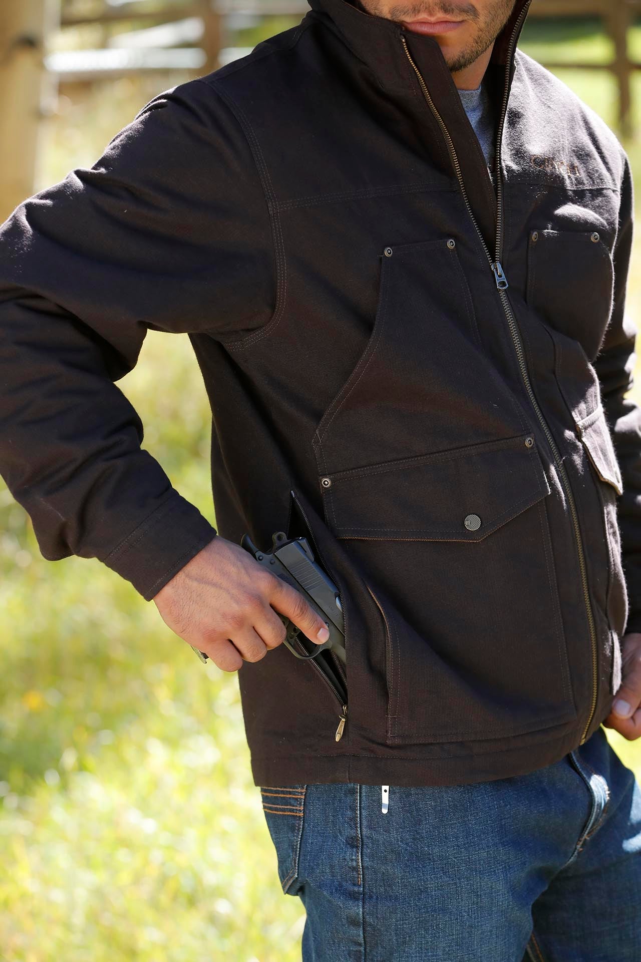 Cotton Canvas Concealed Carry Jacket