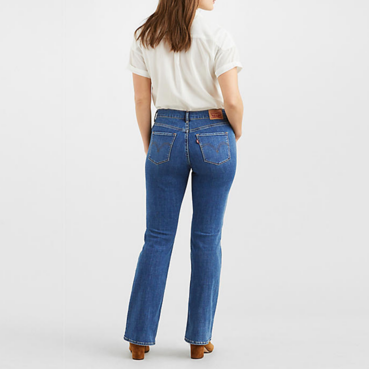 Classic Mid Rise Boot Cut Jean