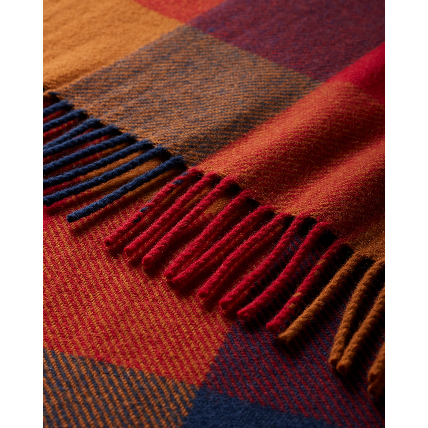 Eco-Wise Wool Fringe Throw