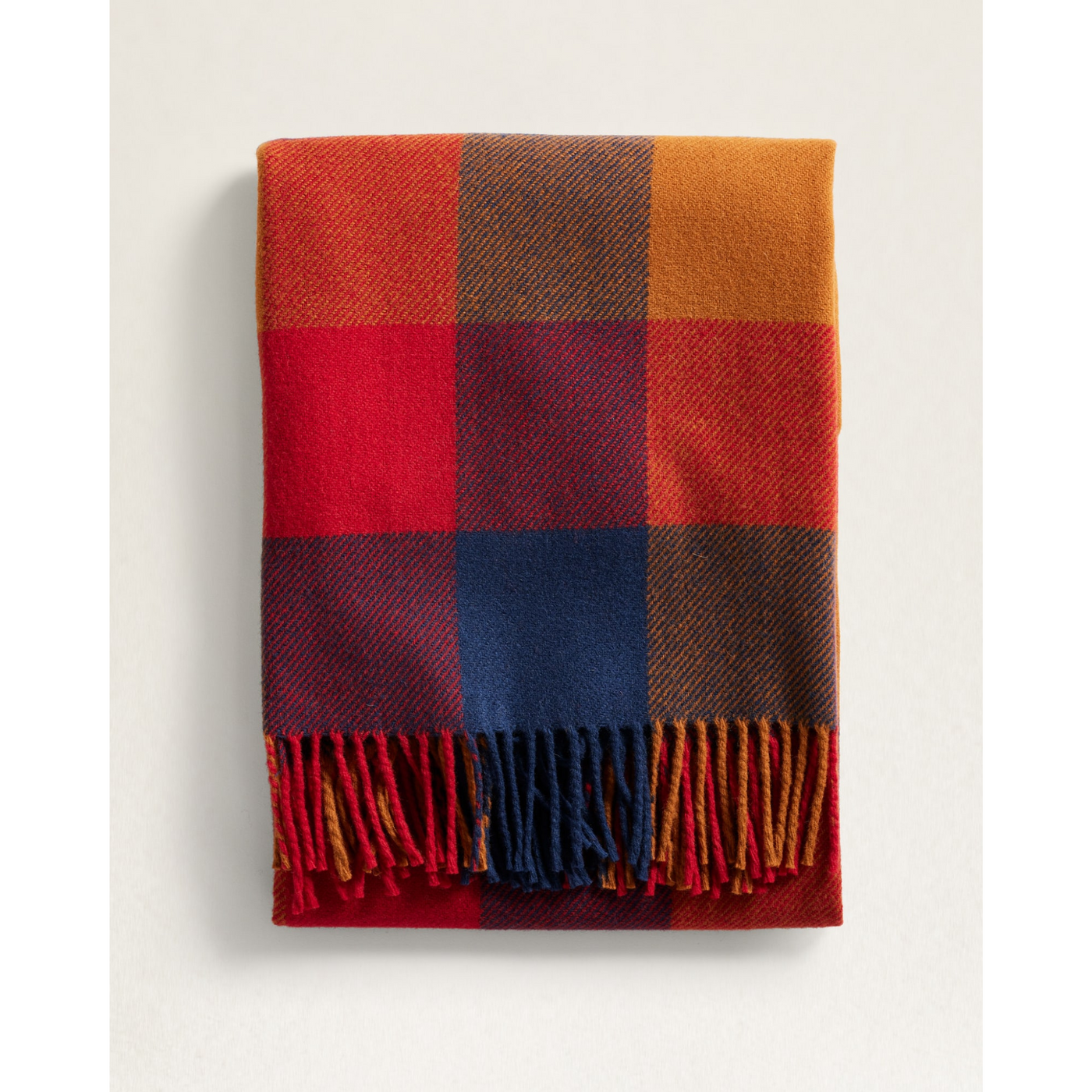 Eco-Wise Wool Fringe Throw