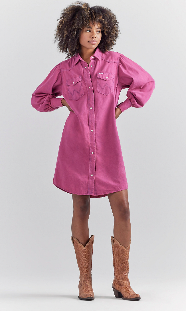 Women's Wrangler X Barbie Shirt Dress