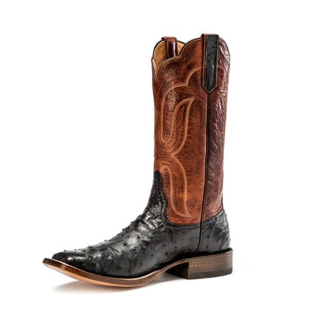 Full Quill Ostrich Boots