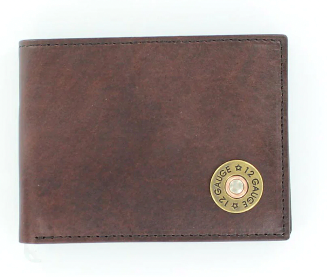 12 Gauge Removable Passcase Wallet, Brown