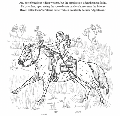I Love Western Riding Lessons Coloring Book