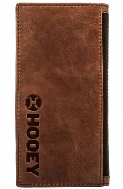 Hooey Classic Rough Out Rodeo Wallet, Tan/Brown