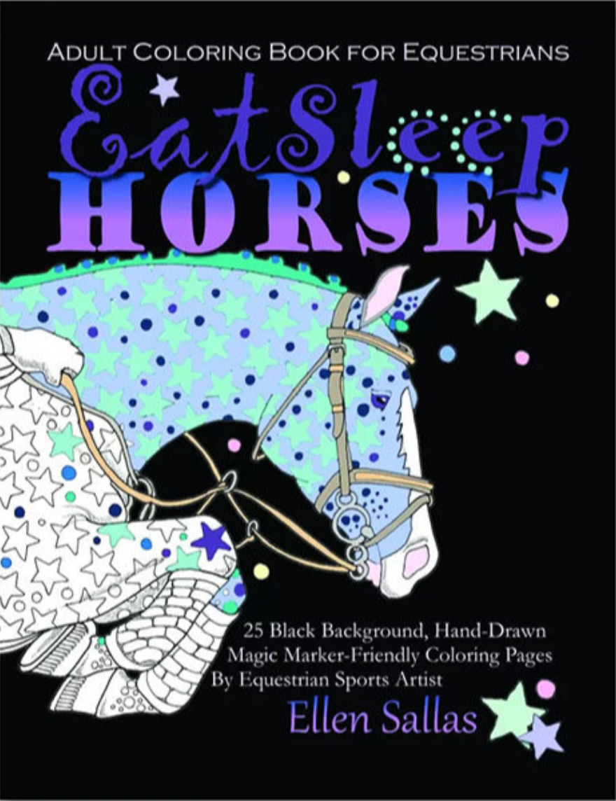 Eat Sleep Horses Coloring Book