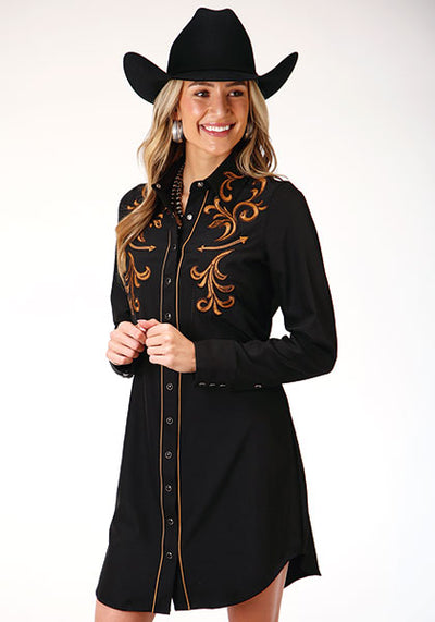 Old West Embroidered Dress