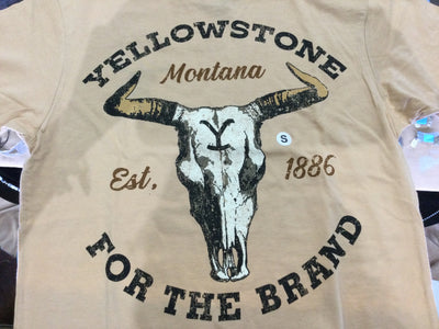 Yellowstone Men's Cattle Skull Logo Tee