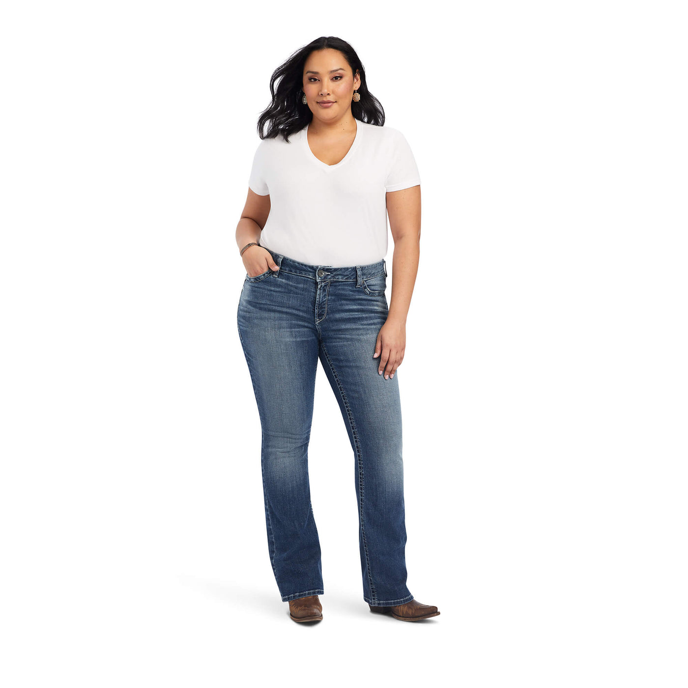Mid Rise Raquel Boot Cut Jean