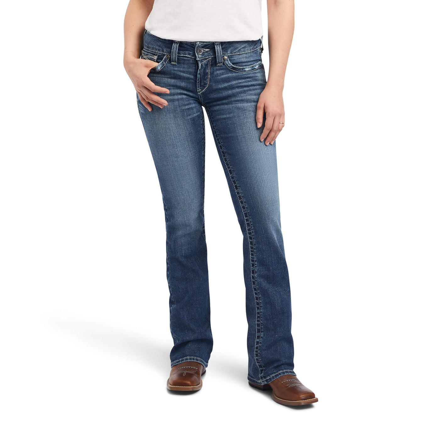 Mid Rise Raquel Boot Cut Jean