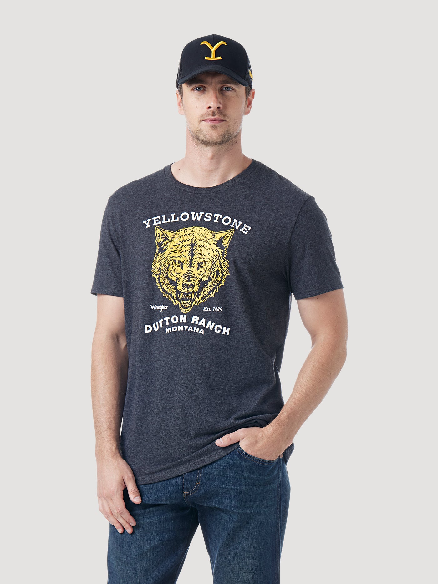 Wrangler x Yellowstone Dutton Ranch Wolf Tee