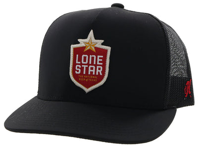 Lone Star Snapback Cap, Black