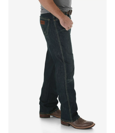 Retro Relaxed Boot Cut Jean - Worn Black Wash