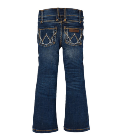 Girls Patch Boot Cut Jeans