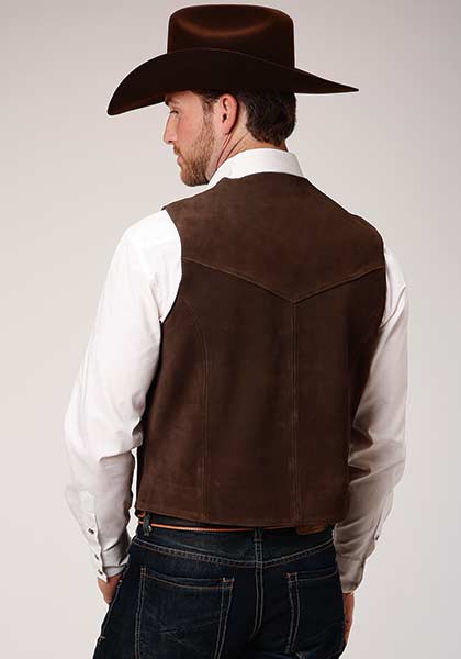 Roper Cow Suede Leather Vest