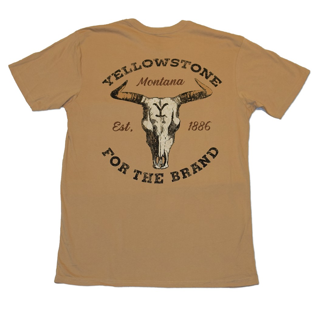 Yellowstone Men's Cattle Skull Logo Tee