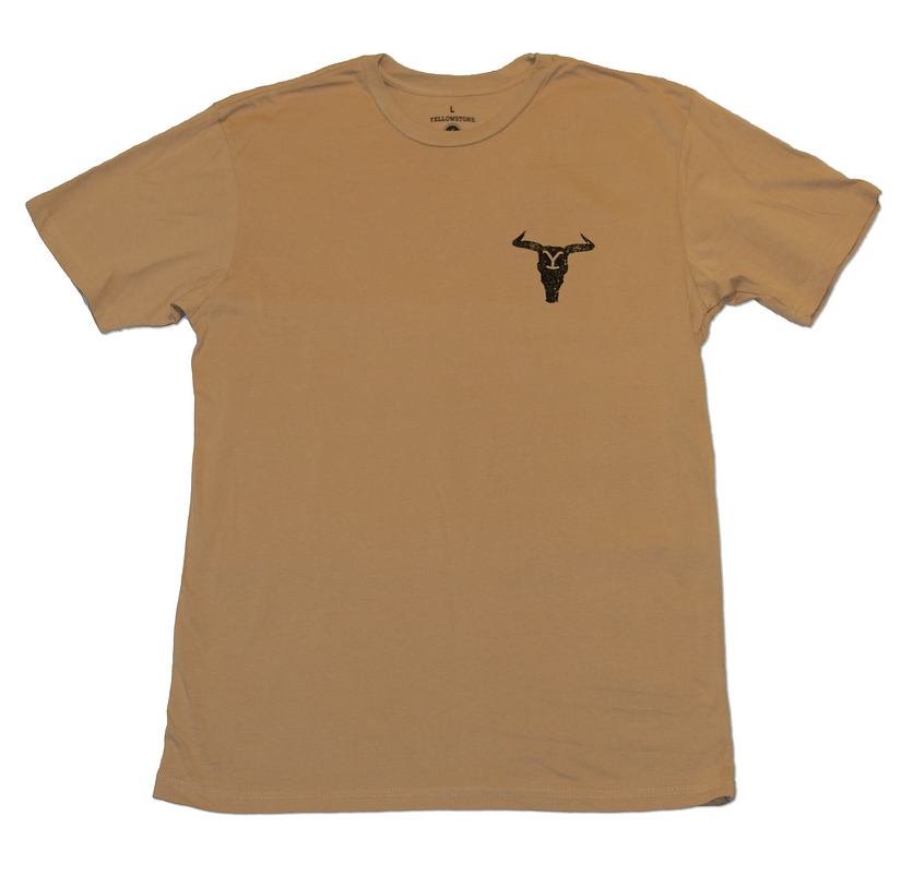 Yellowstone Men's Cattle Skull Logo Tee